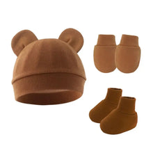 Sterling™ Newborn Bow Beanie and Mittens Set