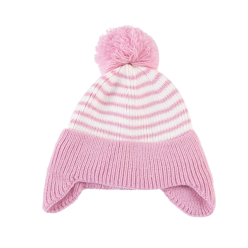 Sterling Elowen Kids Knit™ Earflap Hat with Pompom