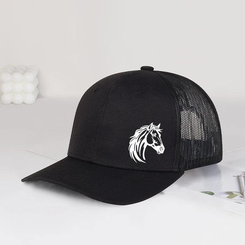 Sterling Western Horse™ Head Mesh Trucker Cap Print
