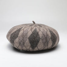 Sterling™ 4m768 Wool Beret Color Block Plaid Winter Hat