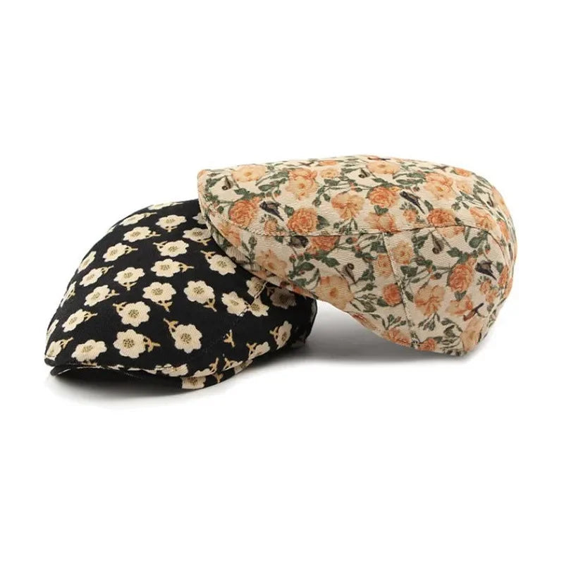 Sterling Corduroy Print Newsboy Cap™ Flat Peaked Corduroy Visor