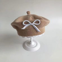Sterling Petalyn Baby Knit Beret™ with Bow Detail