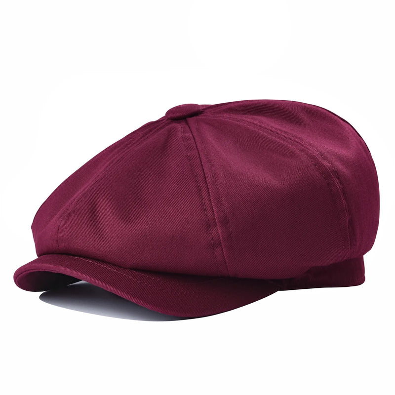 Sterling VL003 Cotton Newsboy Cap™   With Eight Panel Button Crown