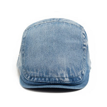 Sterling New Denim Cotton Beret™ Newsboy Cap Adjustable Visor