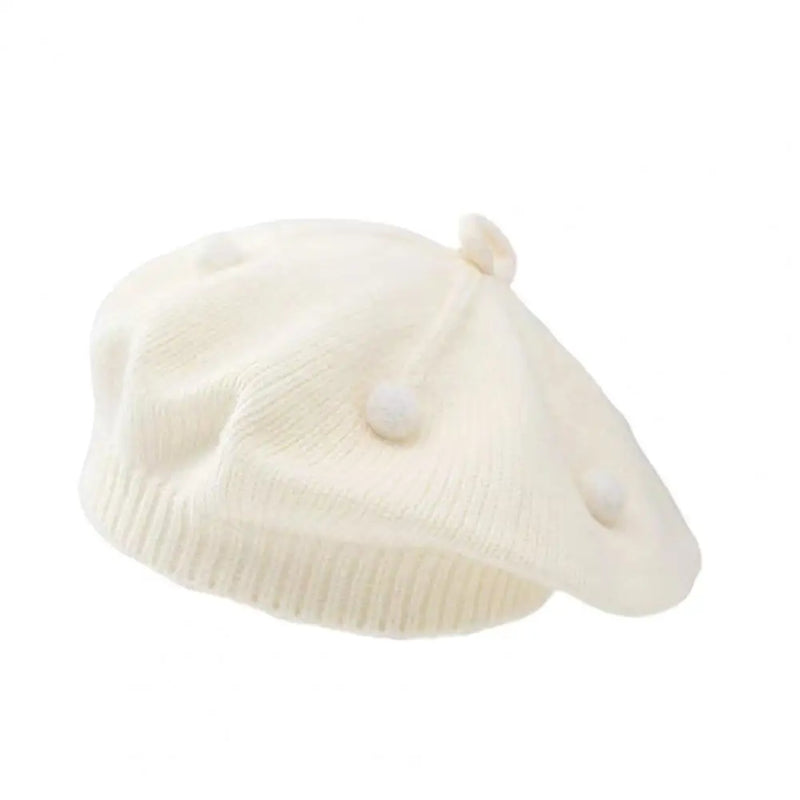 Sterling Amelie Baby Knit Beret™ with Plush Pom