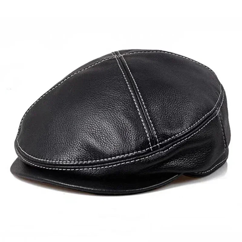 Sterling Aldren Goatskin Leather Duckbill Cap™  With Low Profile Brim