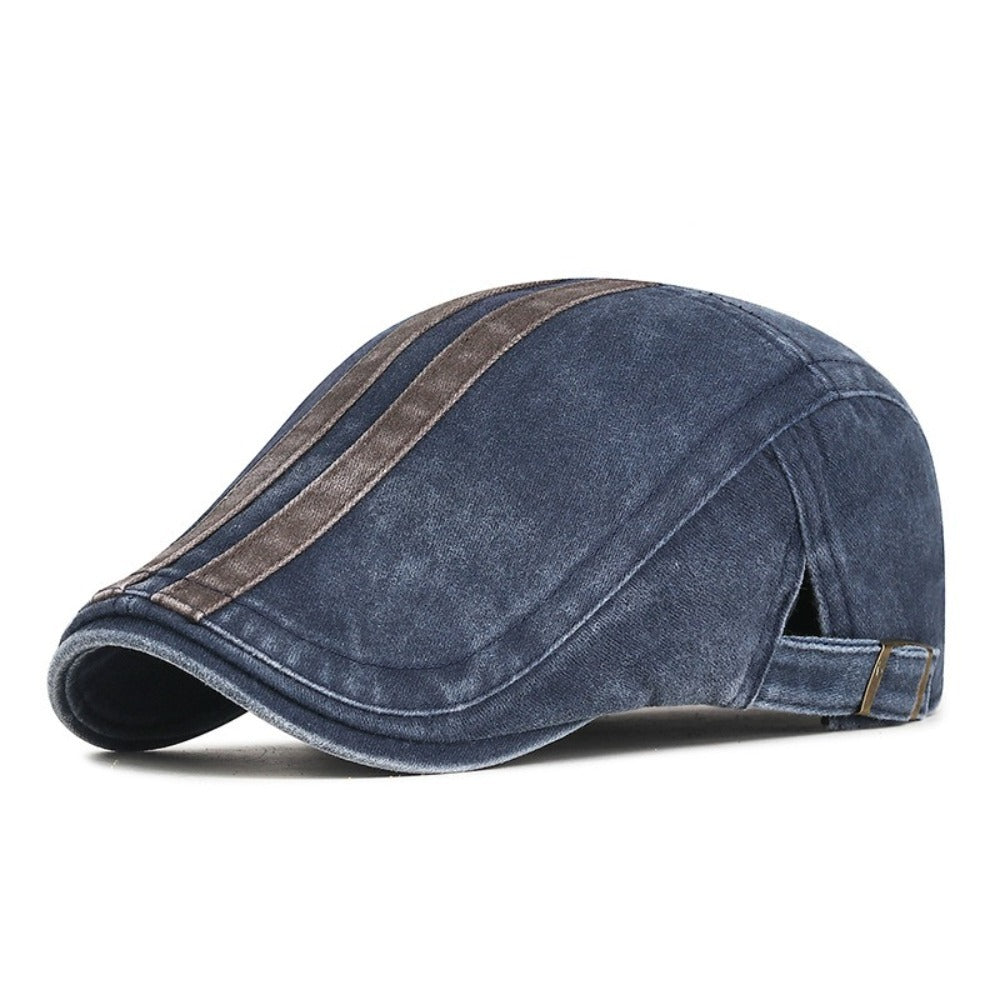 Sterling New Vintage Cotton Flat Visor™ Beret Adjustable Sun Cap