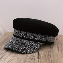 Sterling Flat Top Rhinestone Baseball Cap™ Mesh Back Arc Visor