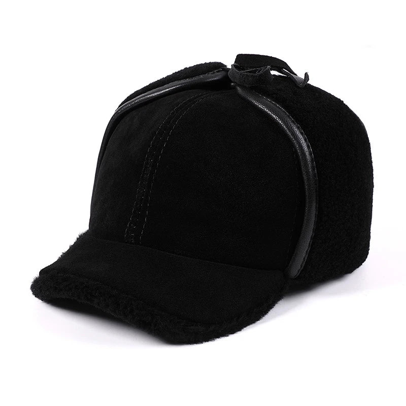Sterling Hollis Cowhide Duckbill Cap™ With Wool Ear Flaps
