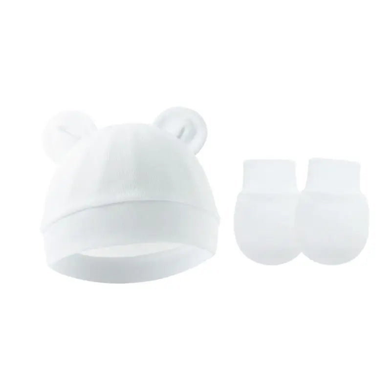 Sterling™ Newborn Bow Beanie and Mittens Set