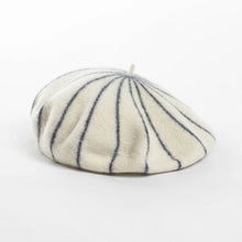 Sterling™ Striped Wool Beret Large Fit Candy Color Design