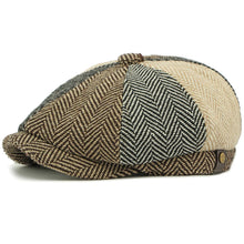 Sterling HT4942 Plaid Wool Blend Beret™ with Patchwork Design