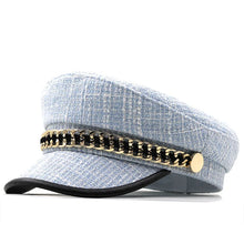 Sterling Octagonal Chain™ Duckbill Cap Flat Top Detail