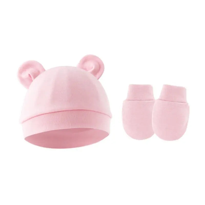 Sterling™ Newborn Bow Beanie and Mittens Set