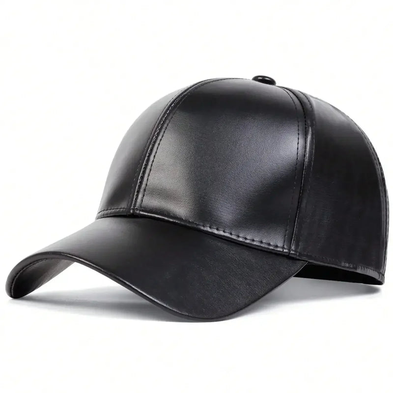Sterling Light Panel Adjustable PU Leather Baseball Cap™   with Curved Visor