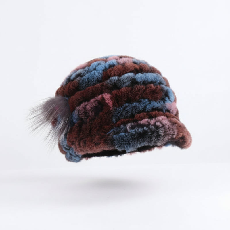 Sterling Rex Knit™ Beanie Winter Hat Rabbit Fur Soft Knitted Finish