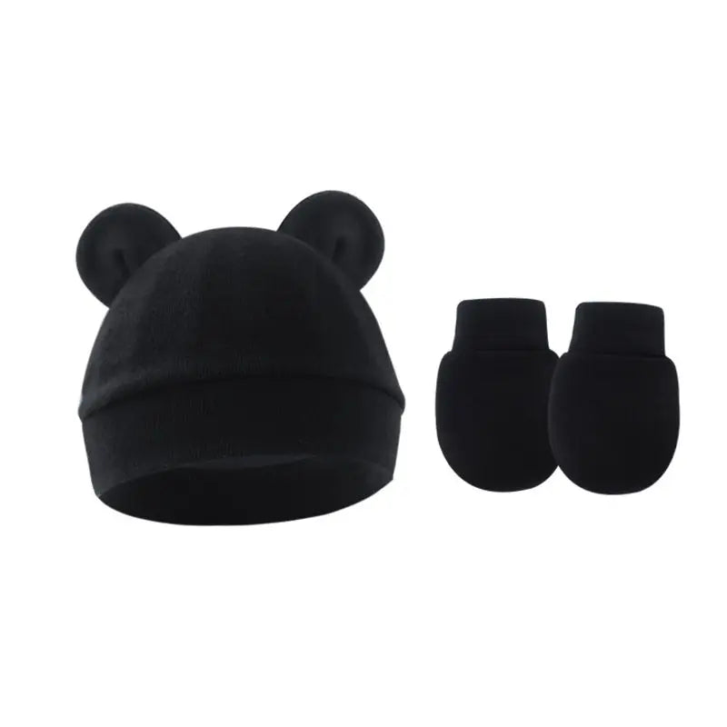 Sterling™ Newborn Bow Beanie and Mittens Set