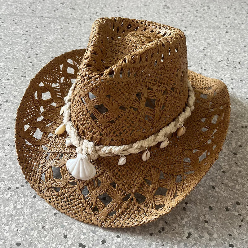 Sterling Ocean Drift™ Straw Cowboy Hat Shell Band