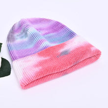 Sterling Aurielle Tie Dye Cashmere Beanie with Fur Pom™