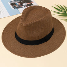 Sterling Monaco Classic™ Straw Fedora Espresso Band
