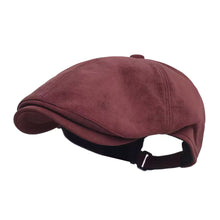 Sterling Autumn Winter Faux Leather™ Newsboy Cap PU Flat Brim