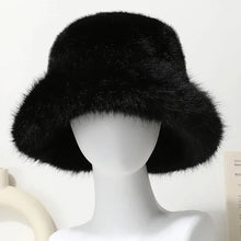 Sterling Solea Winter Bucket Hat™ Faux Mink Plush Bright Yellow