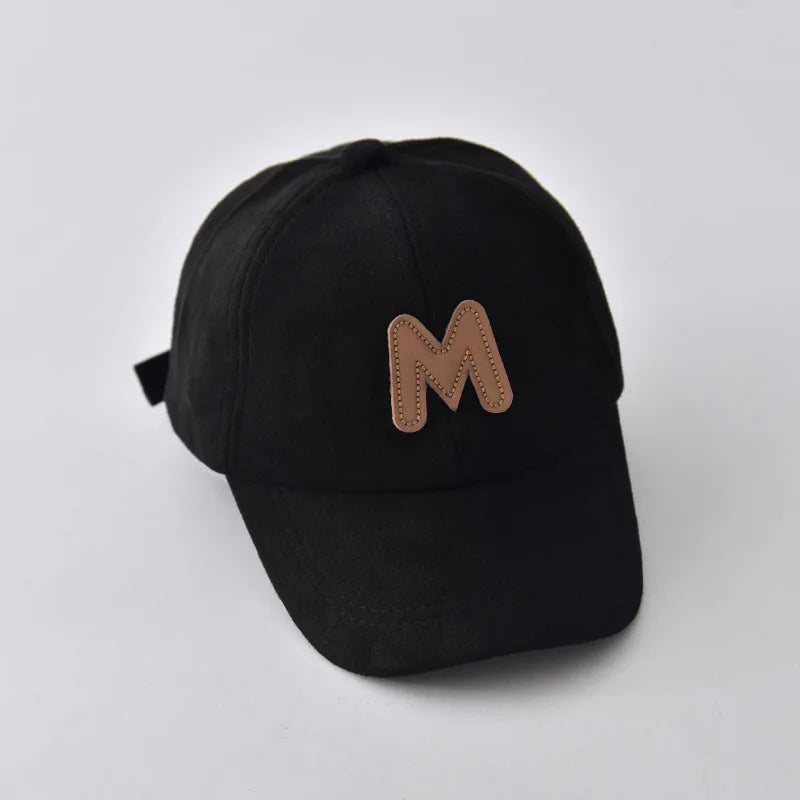 Sterling Milo Kids Suede Baseball Cap™ with Letter Detail
