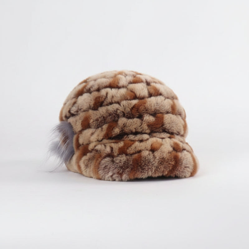 Sterling Rex Knit™ Beanie Winter Hat Rabbit Fur Soft Knitted Finish