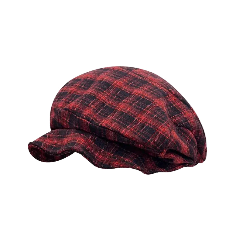 Sterling Painter Beret™ Contrasting Plaid Compact Crown