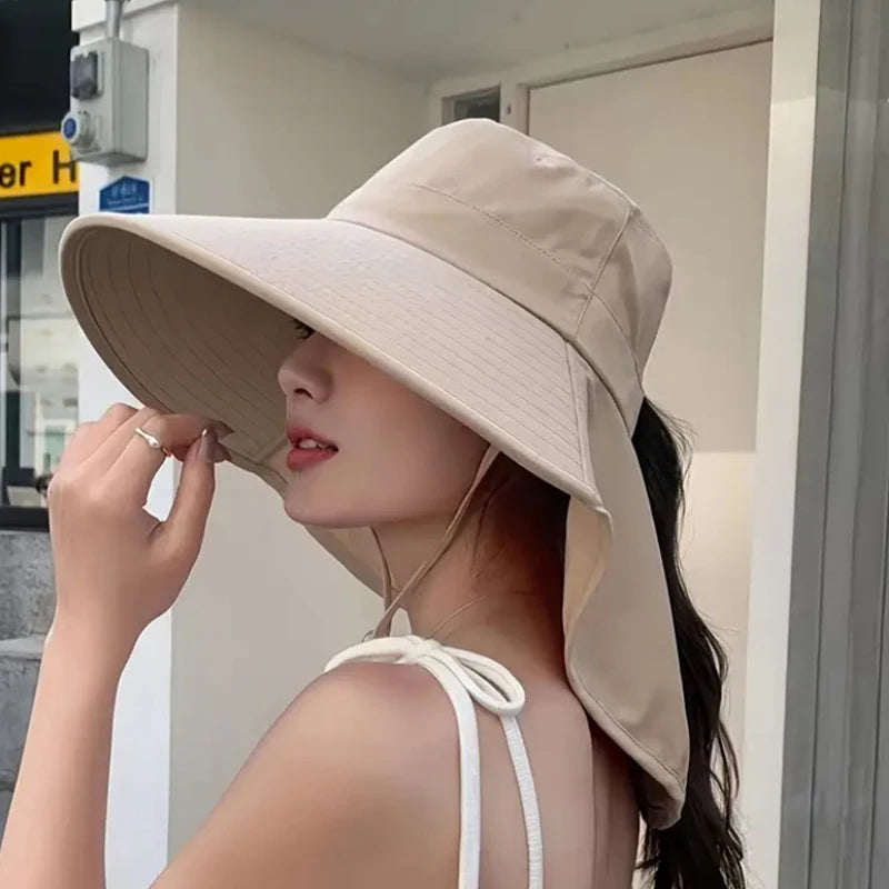 Sterling Solara Shield™ Wide Brim Fabric Sun Hat With Chin Cord