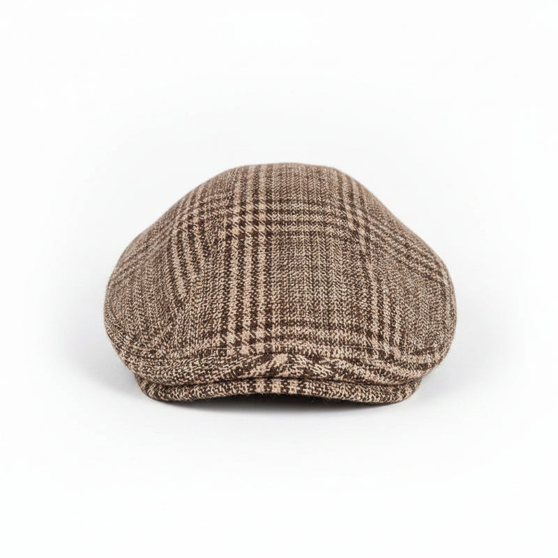 Sterling Casual Plaid Newsboy Cap™ Polyester Tweed Adjustable Fit