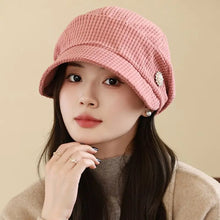 Sterling Retro Plaid Painter Beret™ Knit Peaked Brim