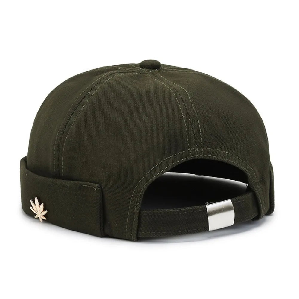 Sterling Metal Maple Leaf Curved Brim Cap™ Fabric Adjustable