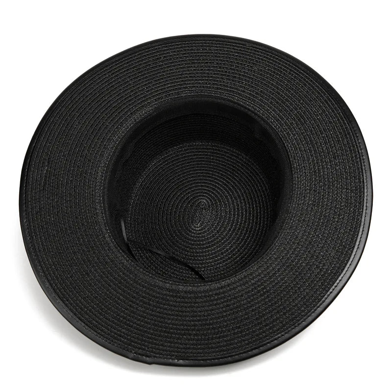 Sterling French Retro Flat™ Straw Sun Hat Wide Brim