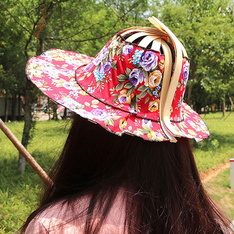 Sterling Foldable Bamboo Hat™ Wide Brim Bamboo Cord Detail