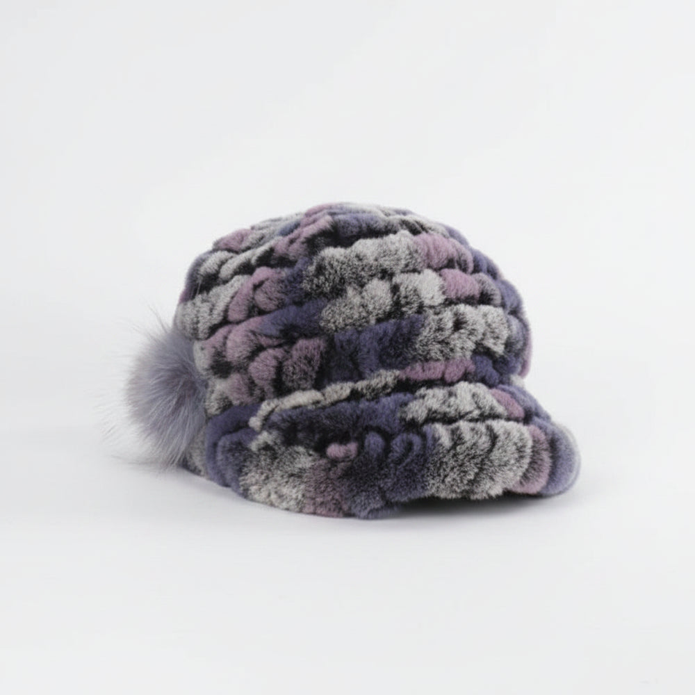 Sterling Rex Knit™ Beanie Winter Hat Rabbit Fur Soft Knitted Finish