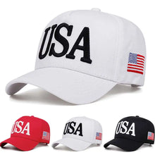 Sterling USA Embroidered Baseball Cap™ Fabric Curved Visor
