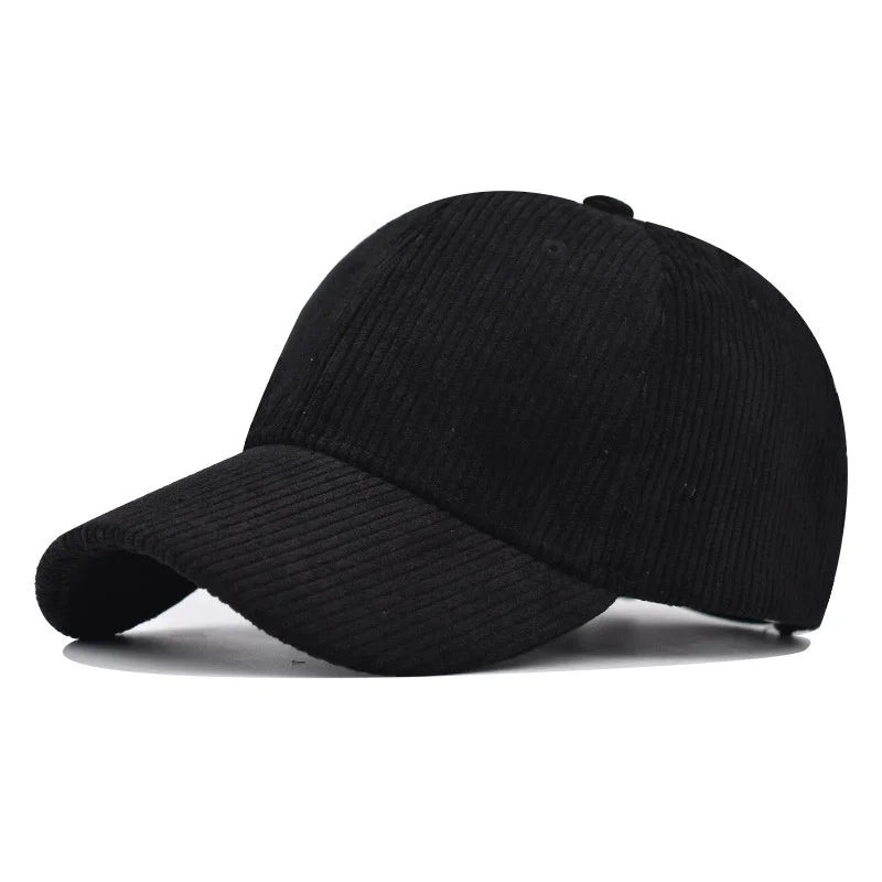 Sterling Corduroy Baseball Cap With Adjustable Buckle Closure