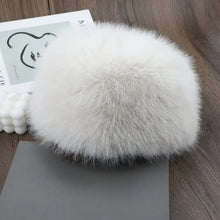 Sterling Plush Faux Fur Winter Hat With Wide Brim