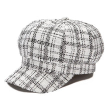 Sterling Aveline Plaid Newsboy Beret™  Acrylic Octagonal Crown