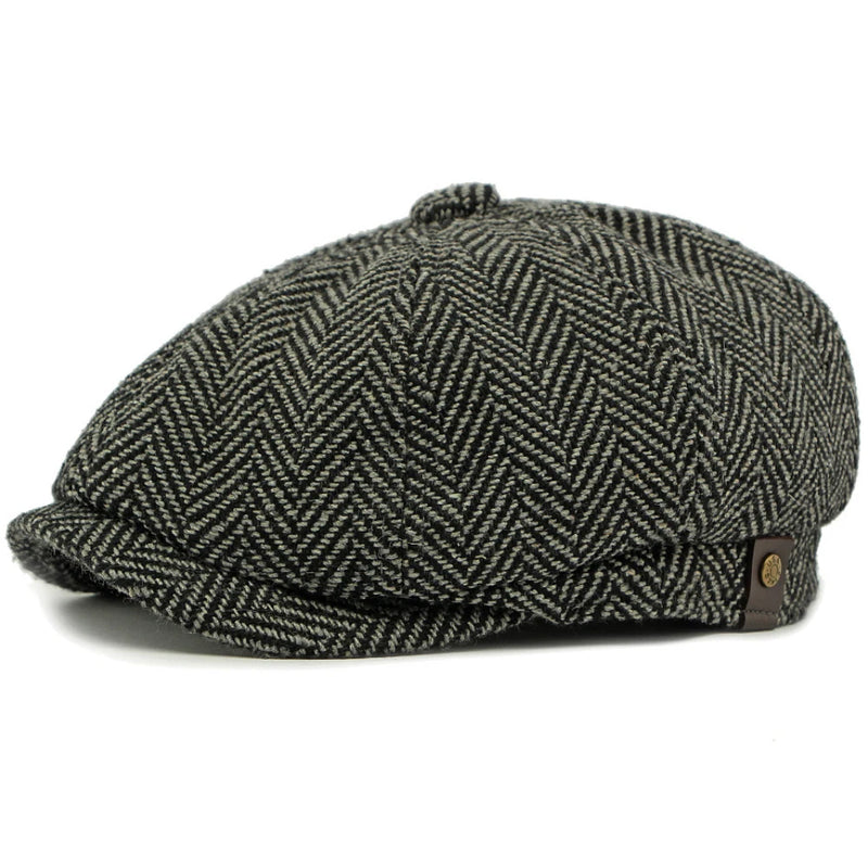 Sterling HT4942 Plaid Wool Blend Beret™ with Patchwork Design
