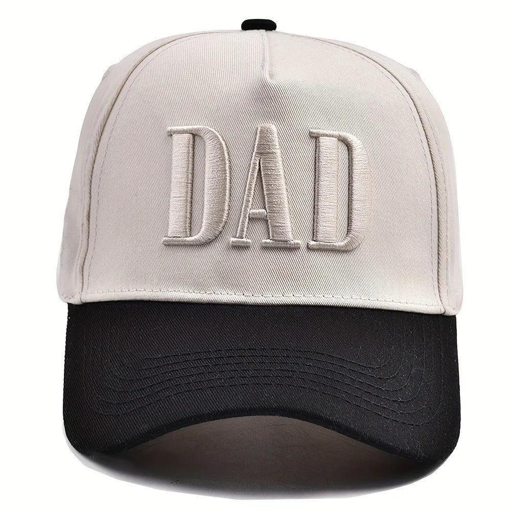 Sterling Retro Letter Embroidery™ DAD MAMA Baseball Cap Fabric Visor