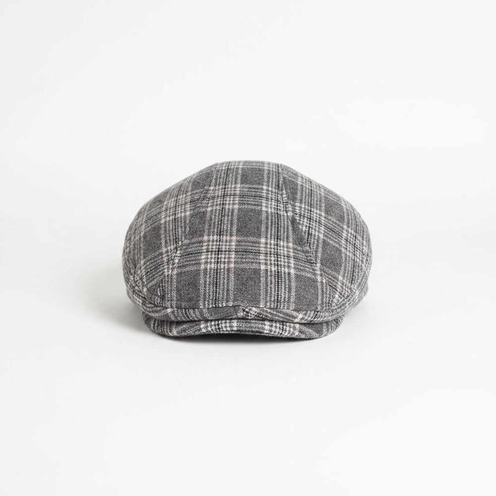 Sterling Casual Plaid Newsboy Cap™ Polyester Tweed Adjustable Fit