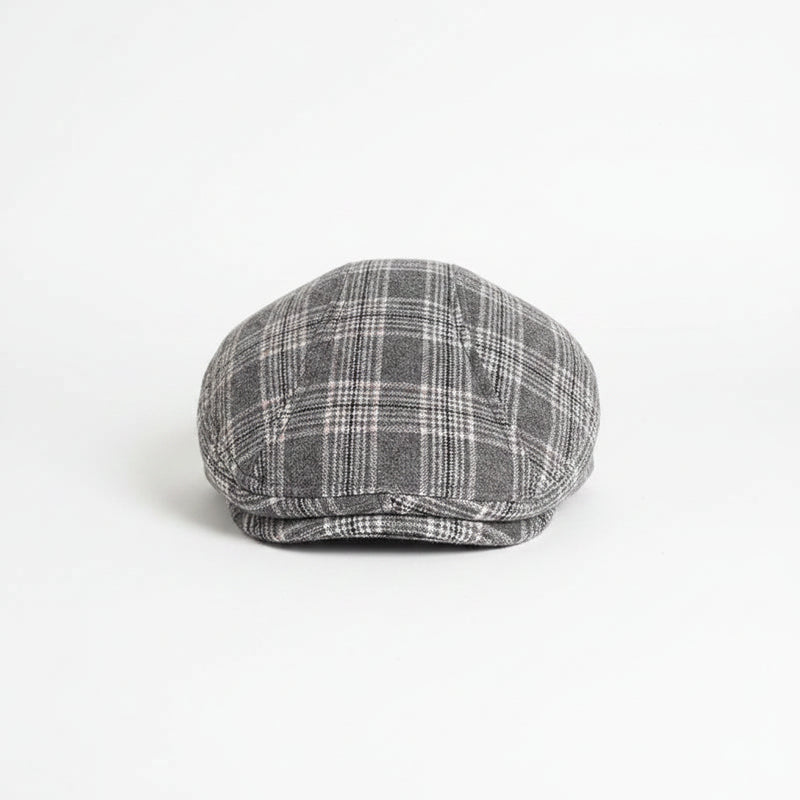 Sterling Casual Plaid Newsboy Cap™ Polyester Tweed Adjustable Fit