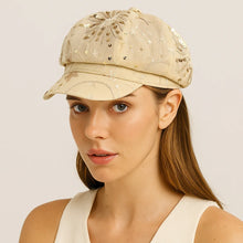 Sterling Sequined Mesh Painter Beret™ Breathable Sparkle Cap