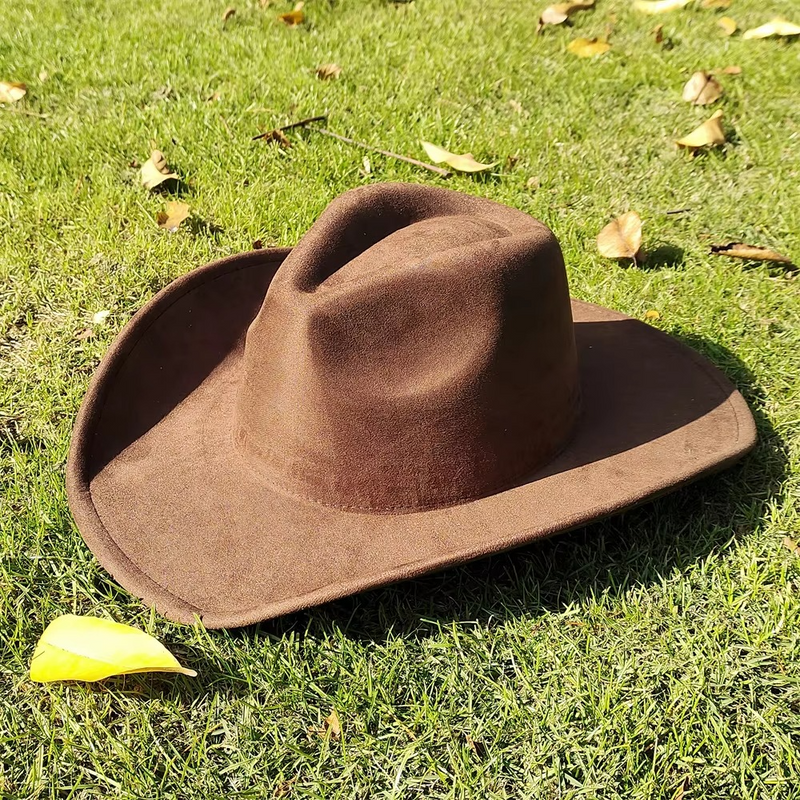 Sterling Classic Suede Western Cowboy Fedora Hat™ Pinched Crown