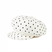 Sterling Polka Dot Jacquard™ Newsboy Cap Flipped Brim