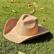 Sterling Classic Suede Western Cowboy Fedora Hat™ Pinched Crown