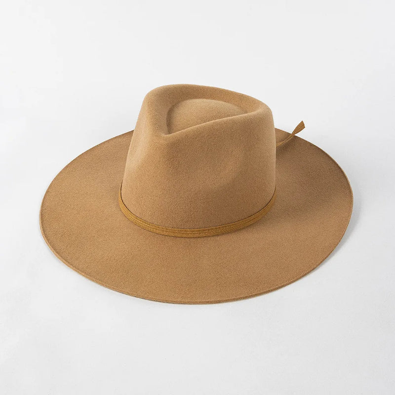Sterling Wool Fedora Hat™ With Wide Brim And Ribbon Bow