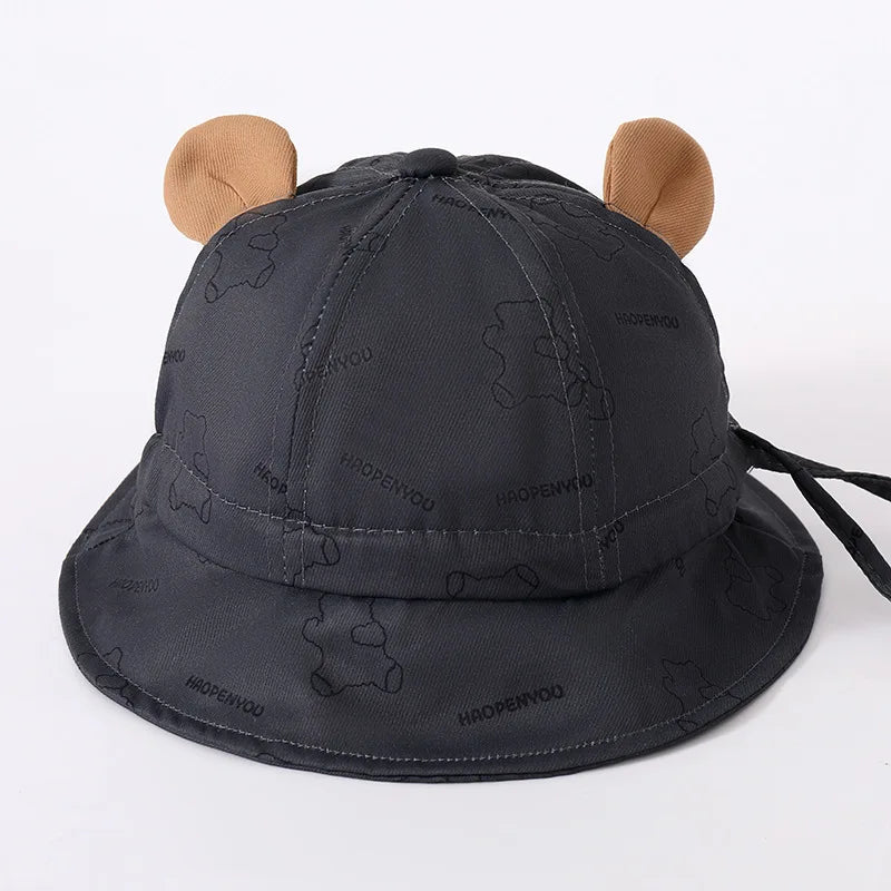 Sterling™ Cotton Toddler Bucket Hat with Bear Ears